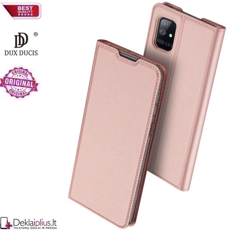 Dux Ducis dirbtinės odos atverčiamas dėklas - rausvas (Samsung S20 Fe) Dux Ducis dirbtinės odos atverčiamas dėklas - rausvas (Samsung S20 Fe)
